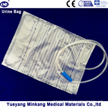 2000ml Medical Urinary Catheter Bag for Adult Without Outlet